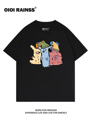 Good price Kurve Hemline Bluse und T-Shirt in gestreiftem Muster für die Leistung Online
